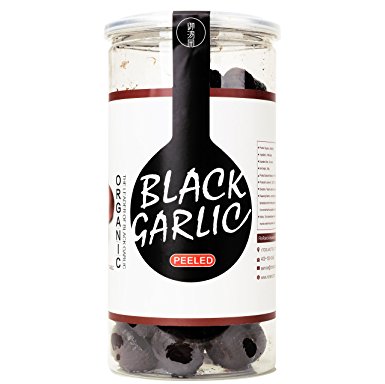 RioRand YUHONGYUAN (2 Pounds / 908g PEELED) Organic WHOLE Black Garlic Aged for FULL 90 days (5A FIRST CLASS PEELED SINGLE CLOVE BLACK GARLIC Equal to 4 lbs of whole black garlic)