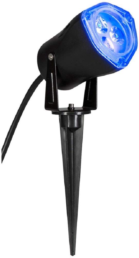 Light Blue LED Outdoor Spotlight with Stake Holiday Decoration