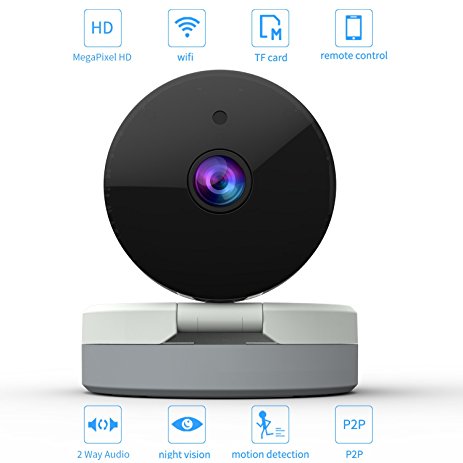 EasyN Home Camera, Wireless IP Video Security Surveillance Mini Portable Webcam Pro Motion Detection and Alarm for Pet Baby Monitor 1080P HD Night Vision