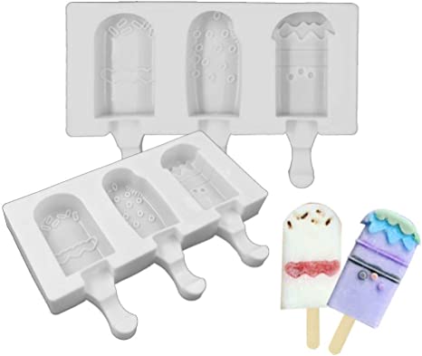 Joyeee Popsicle Mold Popsicle Tray, Silicone Ice Cube Ice Pop Mold Ice Cream Maker Popsicle Maker Cakesicle Frozen Pop Tray Mousse Cake Mold For Ice Candy Lolly Pops, Juice & Fruit Smoothies #6
