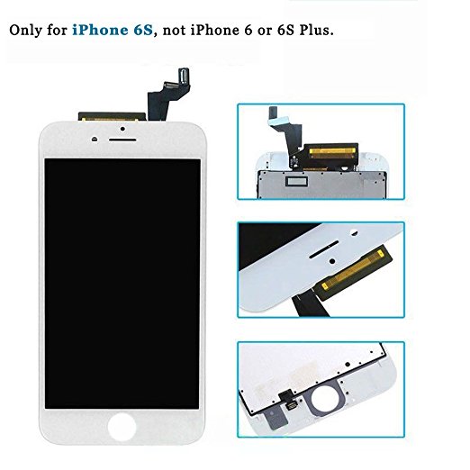 LCD Touch Screen Digitizer Frame Assembly Full Set LCD Touch Screen Replacement For iPhone 6S LCD 4.7inch White