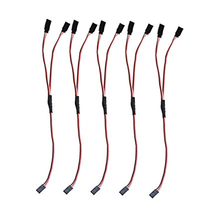 DYWISHKEY 30CM Servo Remote control 1 to 2 Y Cables, male to female (5 PCS)