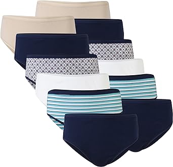 Gildan Women's Cotton Hi Cut Panties, 12 Pairs