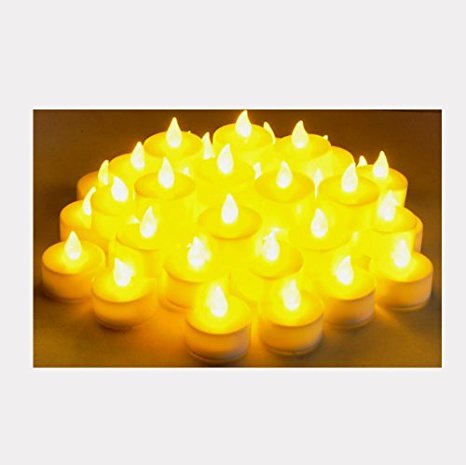 Instapark\xae LCL-48 Battery-powered Flameless LED Tealight Candles, 4-Dozen Pack