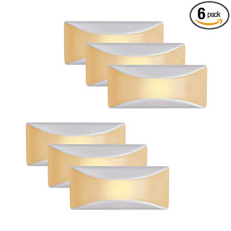 Mr. Beams MB500A-WHT-06-00 LED Dusk to Dawn Stair Night Light, One Size, White, 6 Each