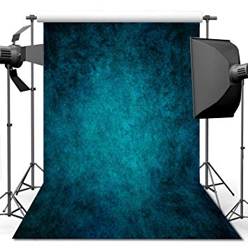 econious Photography Backdrop, 5x7 ft Retro Art Blue Portrait Backdrop for Studio Props Photo Backdrop