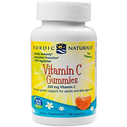 Nordic Naturals - Vitamin C Gummies, Immune System Support for Adults and Kids ages 4 , 60 Soft Gels (FFP)