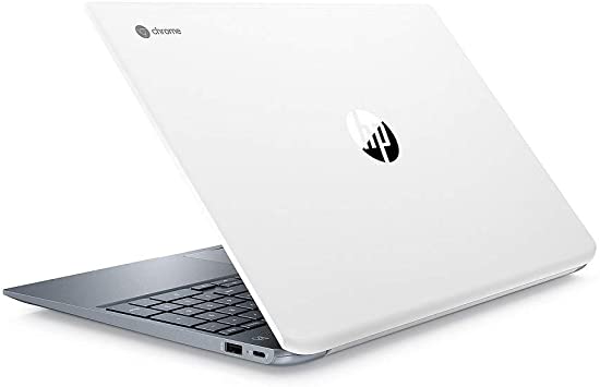 2019 Flagship HP Chromebook 15.6" IPS FHD 1080p Touchscreen Core i3-8130u 4GB 128GB eMMC Ceramic White