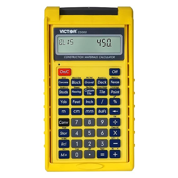 Victor C5000 Advanced Construction Calculator with Protective Case