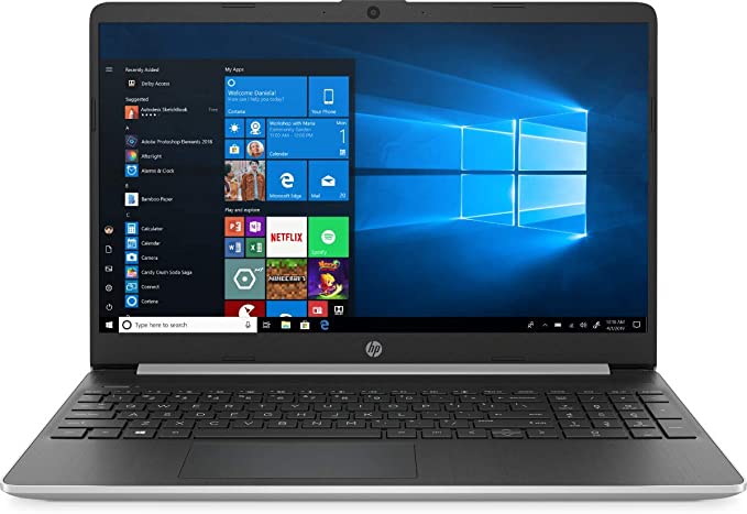 2020 HP 15.6" Touchscreen Laptop Computer/ 10th Gen Intel Quard-Core i7 1065G7 up to 3.9GHz/ 8GB DDR4 RAM/ 512GB PCIe SSD/ 802.11ac WiFi/ Bluetooth 4.2/ USB 3.1 Type-C/ HDMI/ Silver/ Windows 10 Home