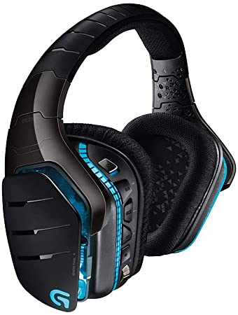 Logitech G933 Artemis Spectrum – Wireless RGB 7.1 Dolby and DTS Headphone Surround Sound Gaming Headset – PC, PS4, Xbox One, Switch, and Mobile Compatible – Advanced Audio Drivers – Black