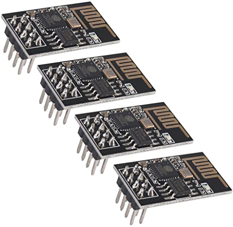 MakerHawk 4pcs ESP8266 ESP-01S WiFi Serial Transceiver Module with 1MB Flash for Arduino
