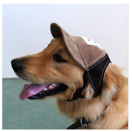 Dog Sun Hat,Jeans Adjustable Pet Dog Sport Baseball Outdoor Sun Protection Hat/Cap