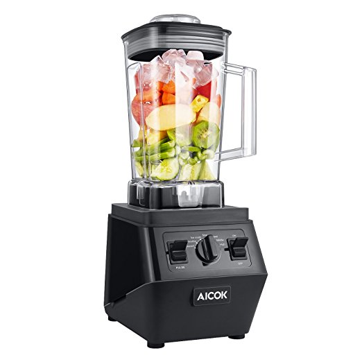 Aicok Blender 1500W Professional Blender with 25,000rpm High Speed Smoothie Blender Multi Function for Ice Crush, Smoothie and Dessert, High/Middle/Lower Speed 70oz Tritan Pitcher FDA Certified