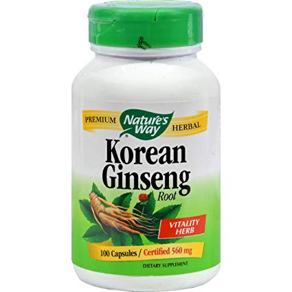 Nature's Way Korean Ginseng Root - 100 Capsules