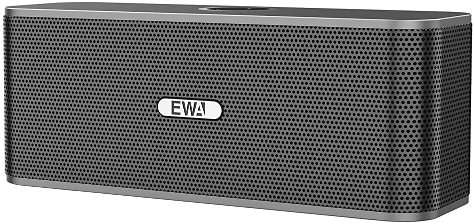 EWA W300 Bluetooth Speaker with Loud Stereo Sound, Portable Speaker for Travel, 8  Hour Playtime, Outdoor Party Wireless Speaker, Support TF Card (Gray) …