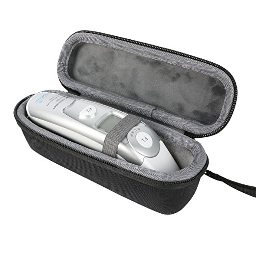 Hard Travel Case for Innovo / Braun Medical Forehead and Ear (Dual Mode) Thermometer by CO2CREA