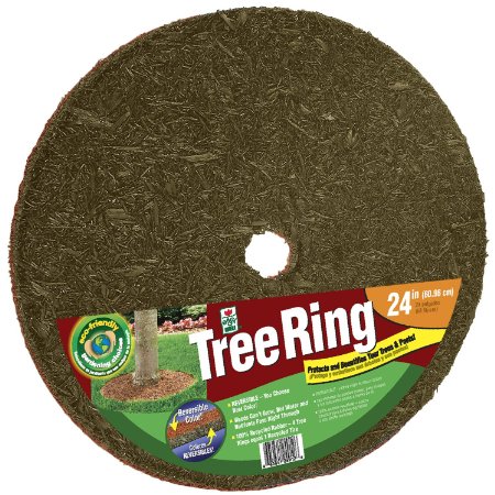 Perma Mulch TR24912-30 24-Inch Red and Brown Tree Ring