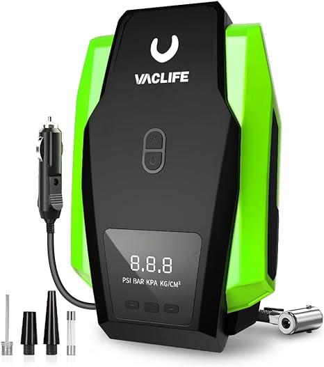 VacLife Portable Air Compressor - Tire Pump for Bikes Air Pump for Car Tires