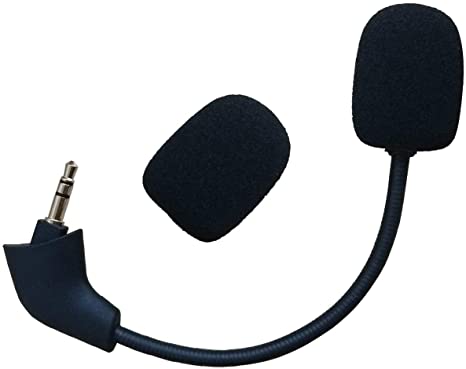 Replacement Microphone for HyperX Cloud, Cloud X/II,HyperX Silver Noise Cancelling Gaming Headsets 3.5mm Detachable Mic