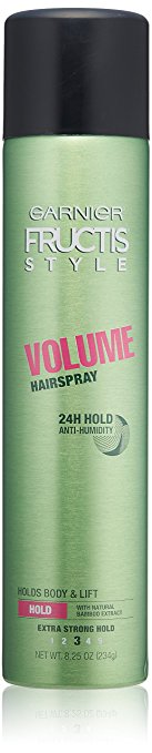 Garnier Fructis Style Volume Hairspray, All Hair Types, 8.25 oz. (Packaging May Vary)