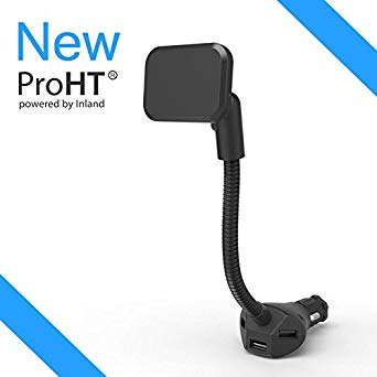 ProHT Magnetic Phone Holder with 3 USB (05373A) Magnetic Car Mount Holder, Cell Phone Mount Charger for Smartphone iPhone X 8 7 Plus 6S 6 5s 5 SE, Galaxy S8 S7 S6 Edge, Note 8 5 4 2 and Mini Tablets