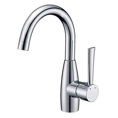 Bathroom Taps in Chrome, CREA Basin Taps, Mixer Taps for Small Sinks, Single Handle Basin Mixer Tap, Bar Sink Faucet Tap