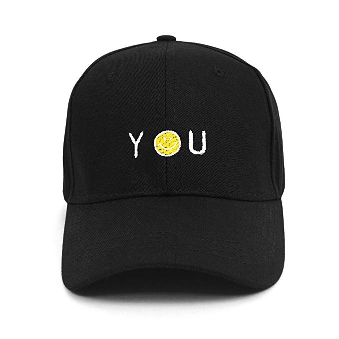 You Make Me Smile (Smiley Face) Embroidered Cap