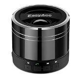 EasyAcc Mini Portable Rechargeable Bluetooth Speaker with Microphone for TabletLaptops - Titanium Black
