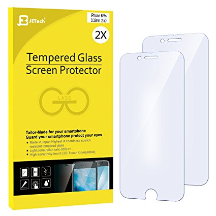 iPhone 6s Screen Protector, JETech 2-Pack Premium Tempered Glass Eye Protection Screen Protector for Apple iPhone 6 and iPhone 6s 4.7 (Blue)