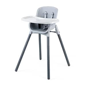 Chicco Zest™ 4-in-1 Folding High Chair, Feeding Chair, Toddler Chair and Youth Stool, Multi-Use Easy Clean High Chair | Seasalt/Grey