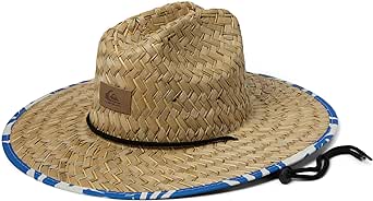 Quiksilver Men's Pierside Print Lifeguard Straw Sun Hat