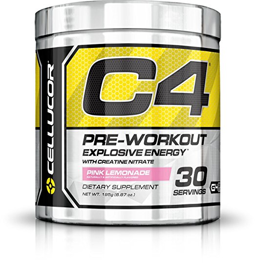 Cellucor C4 Pre Workout Powder with Creatine, G4, Pink Lemonade 30 Servings (195g)