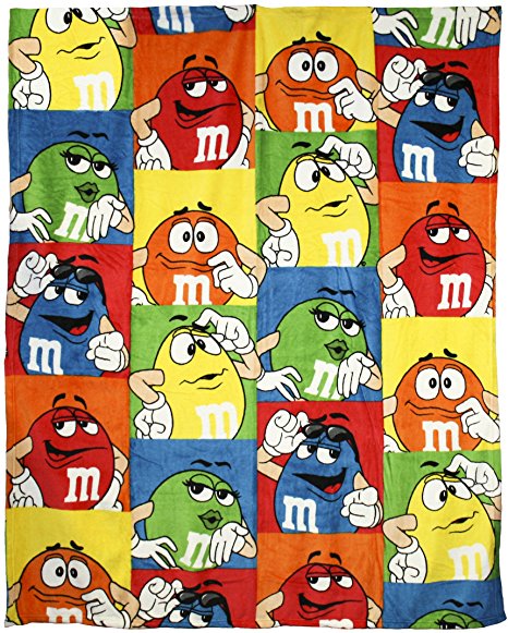 M&M Character Squares Blanket