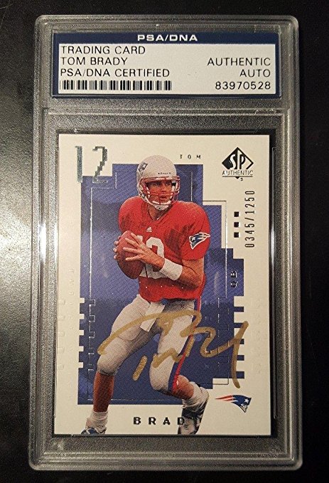 Tom Brady 2000 Upper Deck SP AUTHENTIC RC AUTO SB MVP Signed Autographed - PSA/DNA Certified - Football Slabbed Autographed Rookie Cards