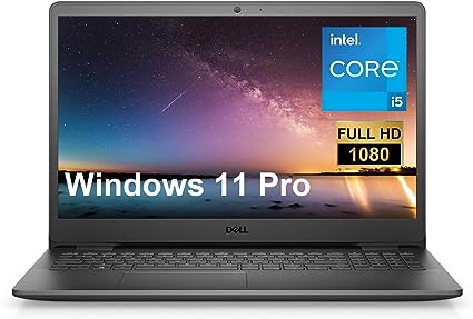 Dell 2023 Inspiron 15 Business Laptop, 15.6" 1920x1080 FHD, Intel i5-1135G7 2.4 GHz, Intel Iris Xe Graphics Windows 11 Pro,Webcam, WiFi,Bluetooth, Carbon Black (16G RAM|512G SSD)