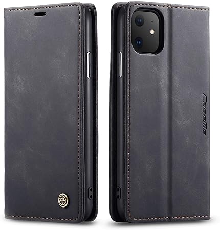 Bpowe Wallet Case for iPhone 11,Leather Wallet Case Classic Design with Card Slot and Magnetic Closure Flip Fold Case for Apple iPhone 11 6.1 inch 2019 (Black