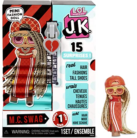 L.O.L. Surprise! JK M.C. Swag Mini Fashion Doll with 15 Surprises