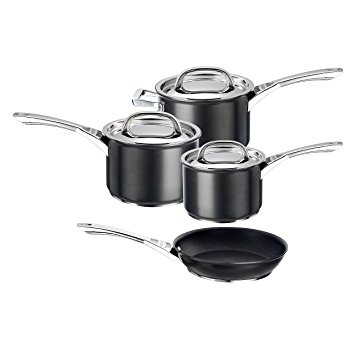 Circulon Infinite Hard Anodised Cookware Set, 4-Piece with Frypan - Black