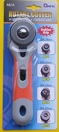 DAFA 45 mm Soft Grip Rotary Cutter, Multi-Colour