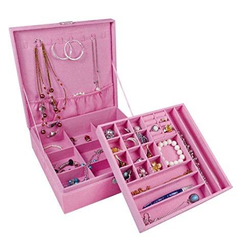 Ikee Design Deluxe Jewelry Accessories Stroage Box Case