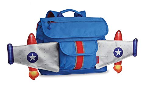 Bixbee Kids Backpack School Bag Rocketflyer, Blue