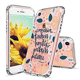 iPhone 7 Case, iPhone 7 Case Slim, MOSNOVO Floral with Flower Clear Design Transparent Plastic Back Case and Soft TPU Bumper Protective Cover for Apple iPhone 7 (4.7 Inch) - Cloth Yourselves