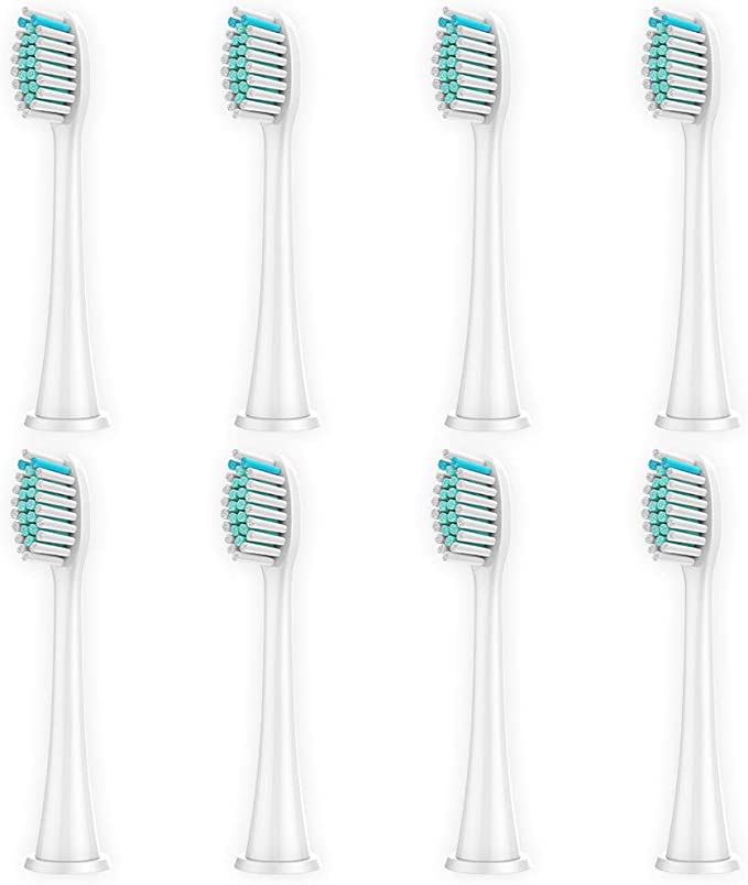 Replacement Toothbrush Heads Compatible with Philips Sonicare Electric Toothbrush,Electric Toothbrush Head Fits DiamondClean, ProtectiveClean, EasyClean, FlexCare, HealthyWhite (Pack of 8)