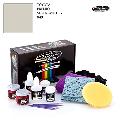 TOYOTA PREMIO / SUPER WHITE 2 - 040 / COLOR N DRIVE TOUCH UP PAINT SYSTEM FOR PAINT CHIPS AND SCRATCHES / PRO PACK