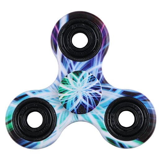 EVERMARKET New Style Premium Tri-Spinner Fidget Toy With Premium Stainless Steel Bearing,Camouflage Multi-Color