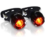 Best LED Tail Light 100 LIFETIME WARRANTY High Intensity Water and Shock Proof Batteries included Multi-purpose rear bicycle lights Use SBR-1 on Strollers Dog Leash Hats Helmets Backpacks No tools required Fits any sized seat post or bike frame 100 Satisfaction Money Back Guarantee