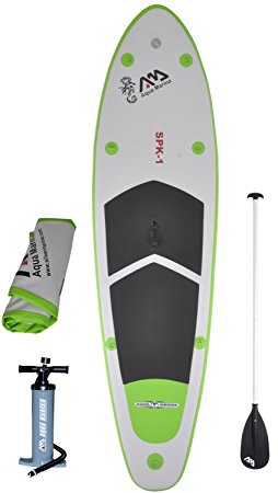 Inflatable SUP Stand Up Paddle Board and 3PC w/ Paddle 9' 9"
