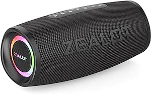 ZEALOT Bluetooth Speaker, Bluetooth Speaker,Portable Speaker with BassUp Technology,IP67 Waterproof Speaker,20H Playtime,Stereo,EQ,Outddor Speaker for Beach,Gifts