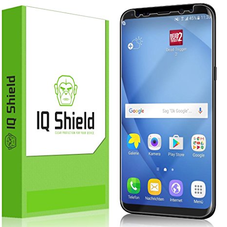 Galaxy S8 Screen Protector (Not Case Friendly), IQ Shield LiQuidSkin Full Coverage Screen Protector for Galaxy S8 HD Clear Anti-Bubble Film